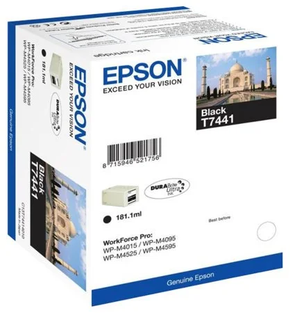 Epson T7441 Black, až 10000 strán, pre série WP-M4000/M4500 - originálne C13T74414010