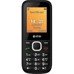 eSTAR X18 Mobilní telefon, CZ lokalizace, stříbrný