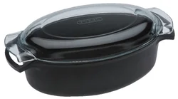 ETA 6907 90000 pekáč litý,výška okraje 12 cm,velikost pekáče 33x22 cm,dno 6mm