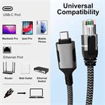 Ethernetový kábel USB-C -> LAN RJ45 10/100/1000 MBIT dĺžka 3 m
