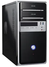 Eurocase MC 26 EVO (černá/stříbrná) se zdrojem Fortron 350W