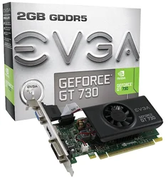 EVGA GeForce GT 730 2GB DDR5 (Low Profile)