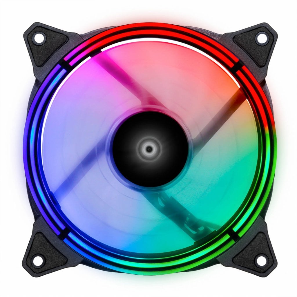 EVOLVEO 12RS, ARGB ring, ventilátor 120mm, slave