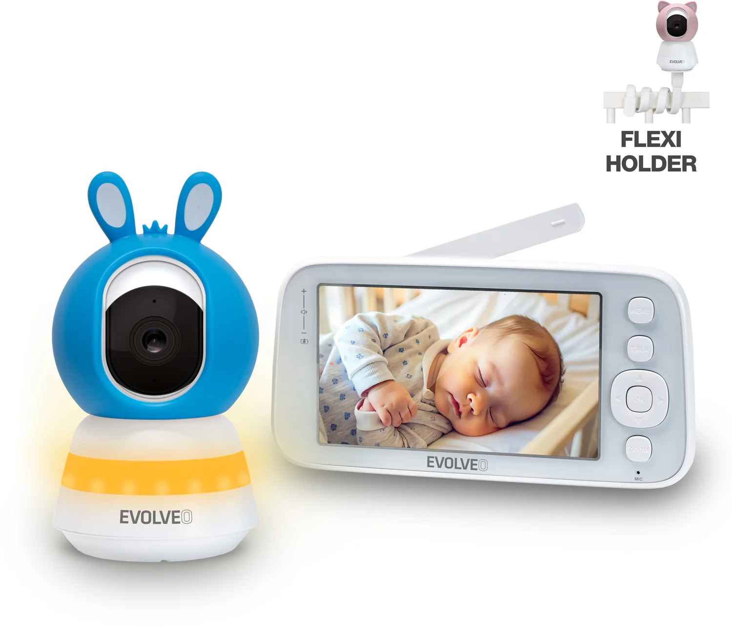 EVOLVEO Baby Monitor N5 modrý