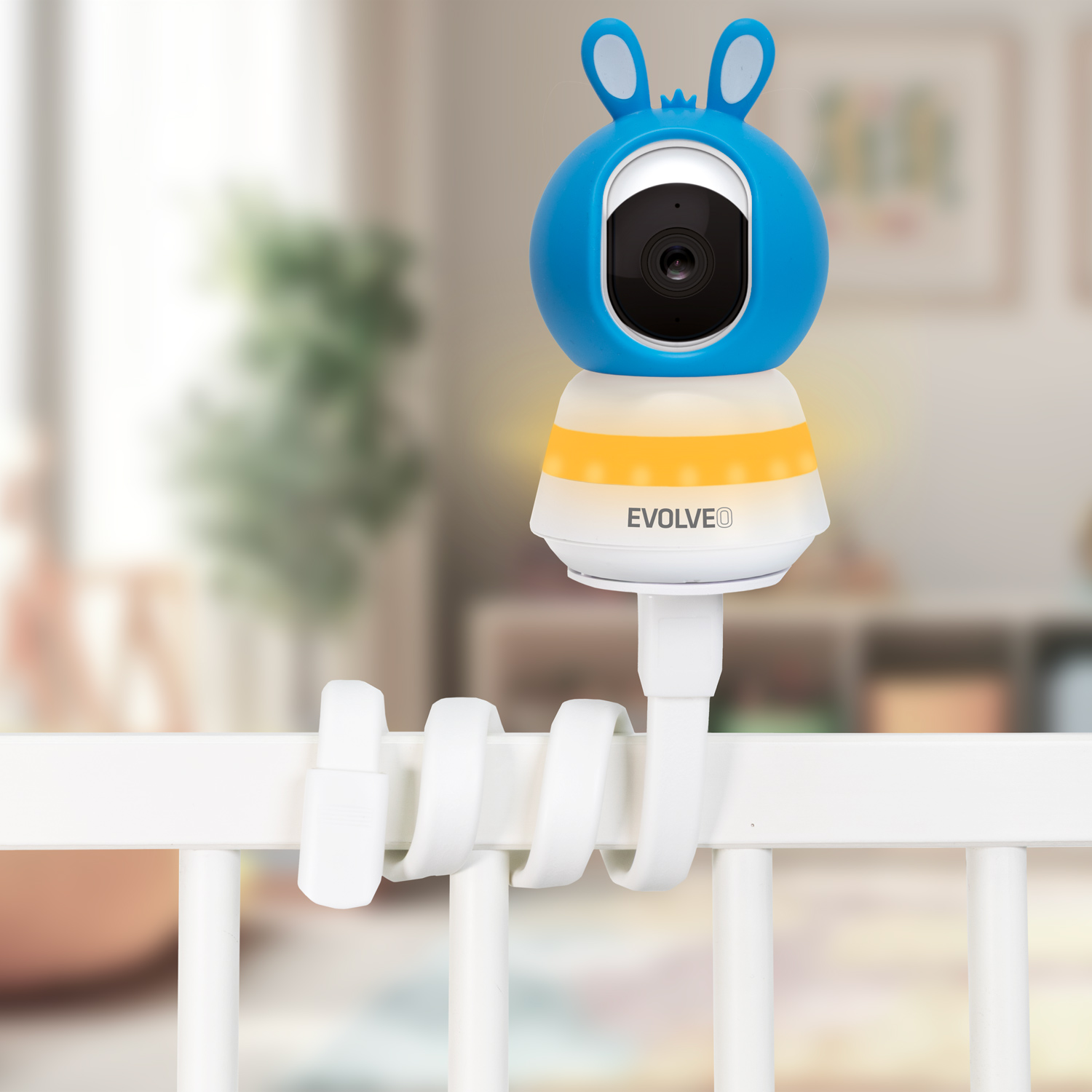 EVOLVEO Baby Monitor N5 - Set videochůvičky s 360° dohledem, obousměrnou komunikací a ukolébavkami,