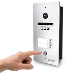 EVOLVEO DoorPhone ID-2, 2-vodičový videotelefón pre dva byty s podporou RFID, odtlačkov prstov a ONVIF