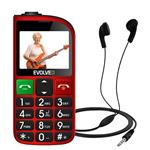 EVOLVEO EasyPhone FL červený