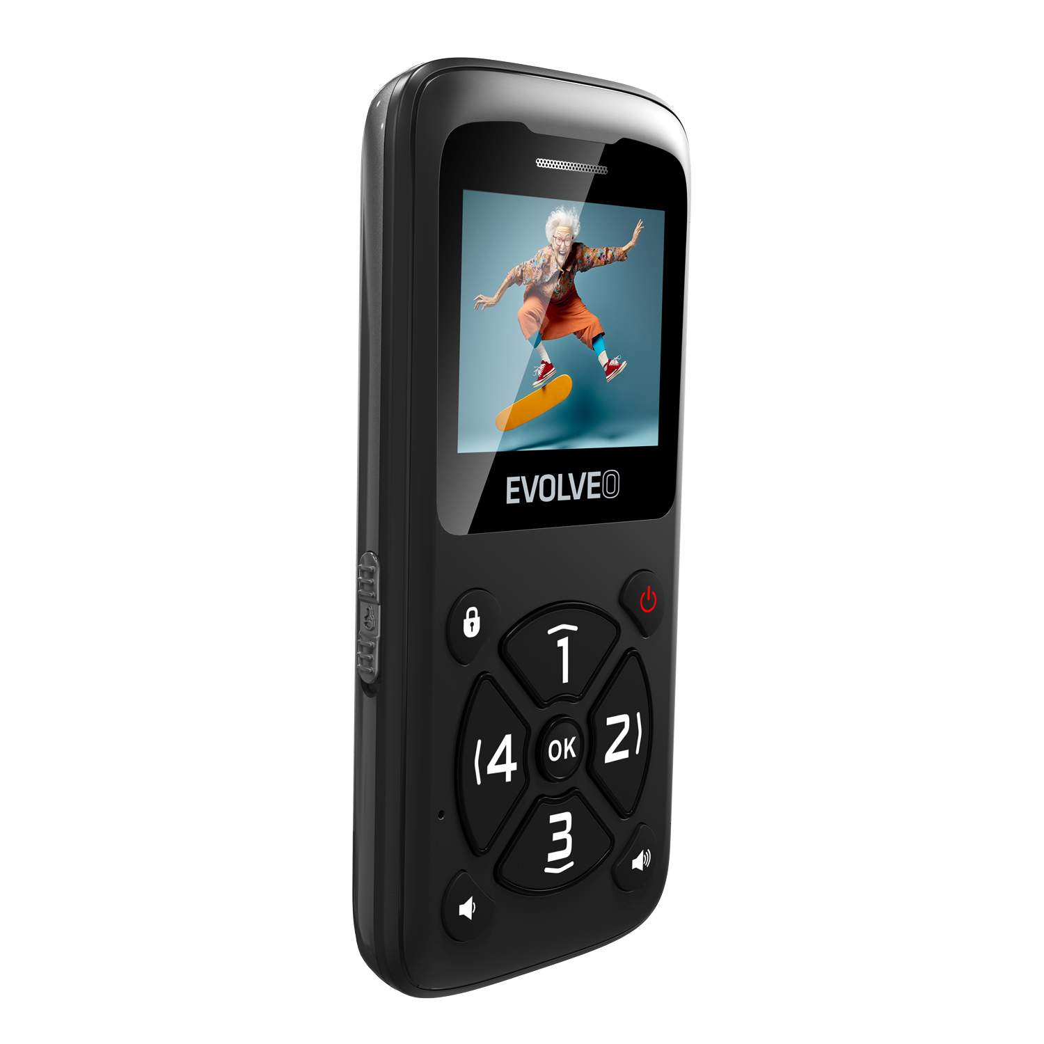 EVOLVEO EasyPhone ID černý