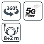 EVOLVEO Jade 3, aktívna vonkajšia anténa FM/DAB+/DVB-T2, LTE,4G,5G filter