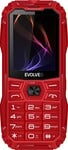 EVOLVEO MaxPhone A1, tlačidlový telefón s podporou dvoch SIM kariet, červený