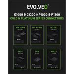 EVOLVEO P1000, 1000W, 80+ PLATINUM, ATX 3.1, PCIe 5.1, modulárny