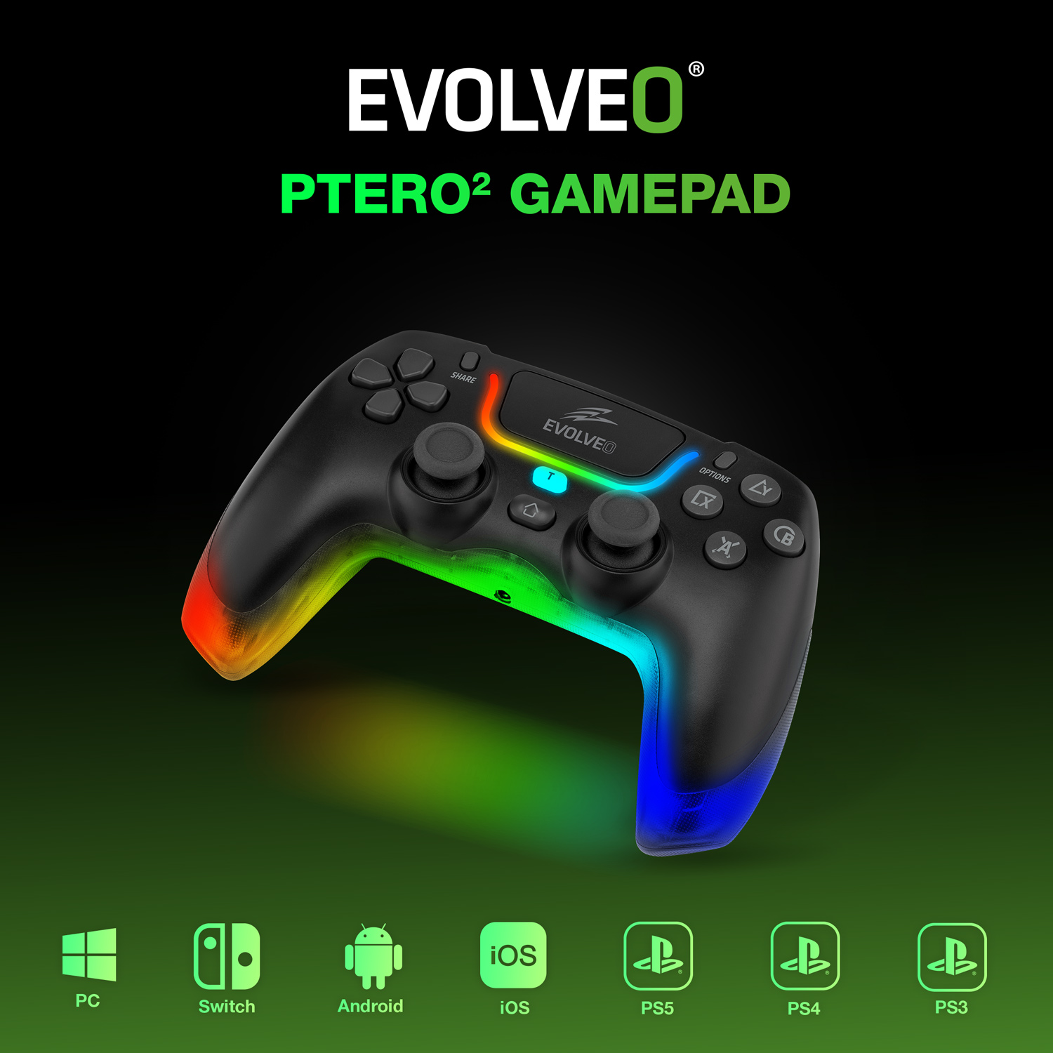 EVOLVEO Ptero2 čierna