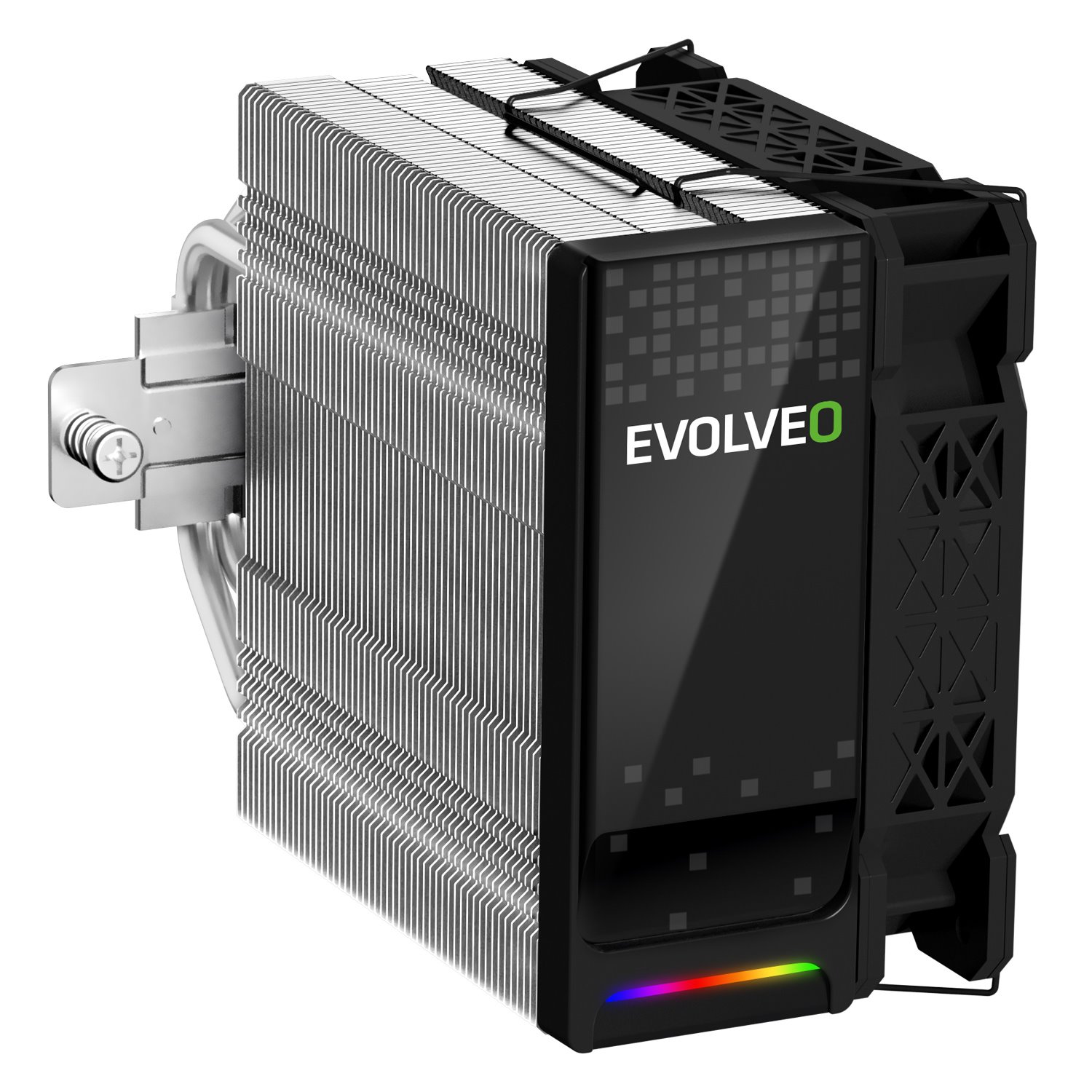 EVOLVEO QuietCool5, chladič procesora, 6x tepelných trubíc, čierny