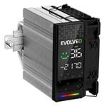 EVOLVEO QuietCool7, chladič procesora s digitálnym displejom, 6 tepelných trubíc, čierny
