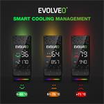 EVOLVEO QuietCool7, CPU chladič s digitálním displejem, 6x heatpipe, černý