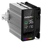 EVOLVEO QuietCool7, CPU chladič s digitálním displejem, 6x heatpipe, černý