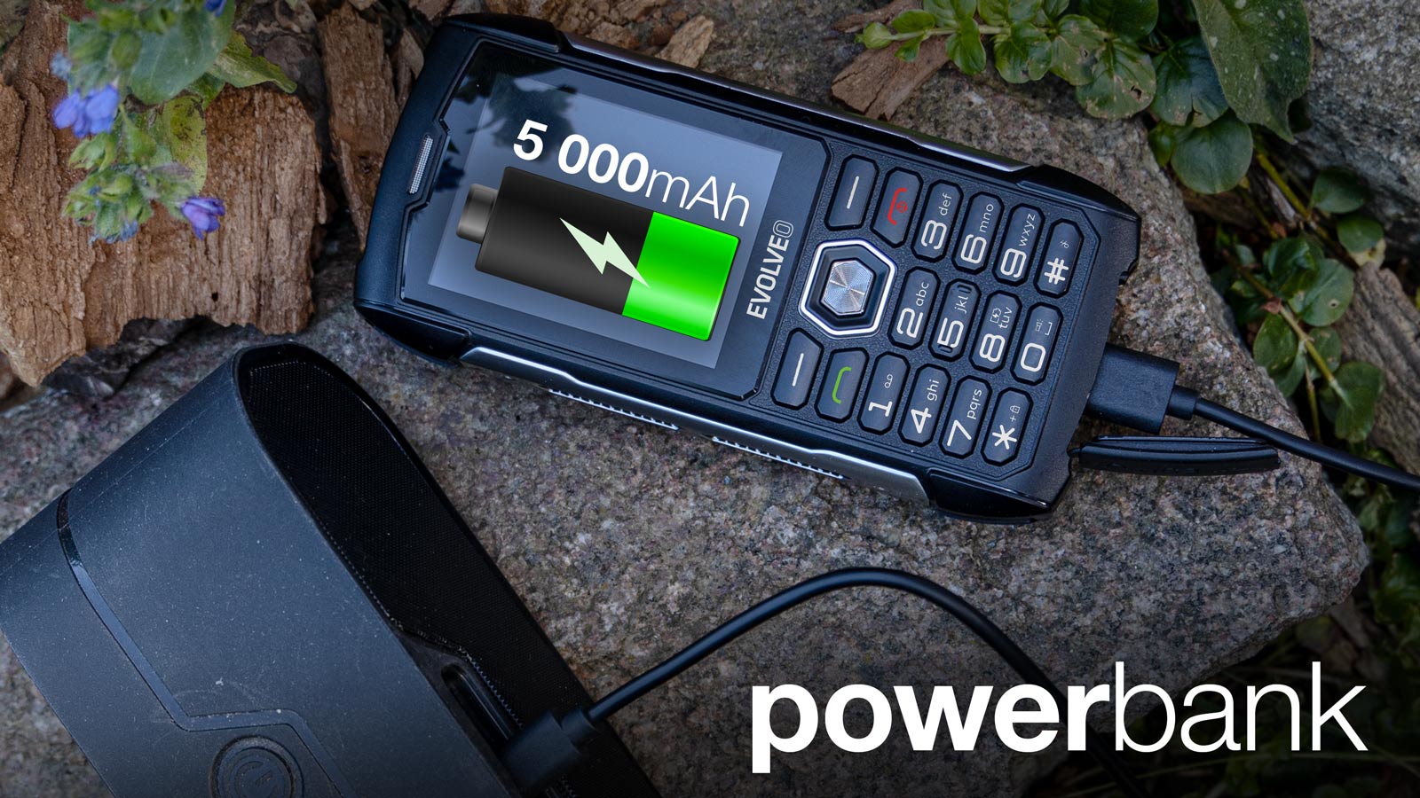 EVOLVEO StrongPhone H1 černo-šedý