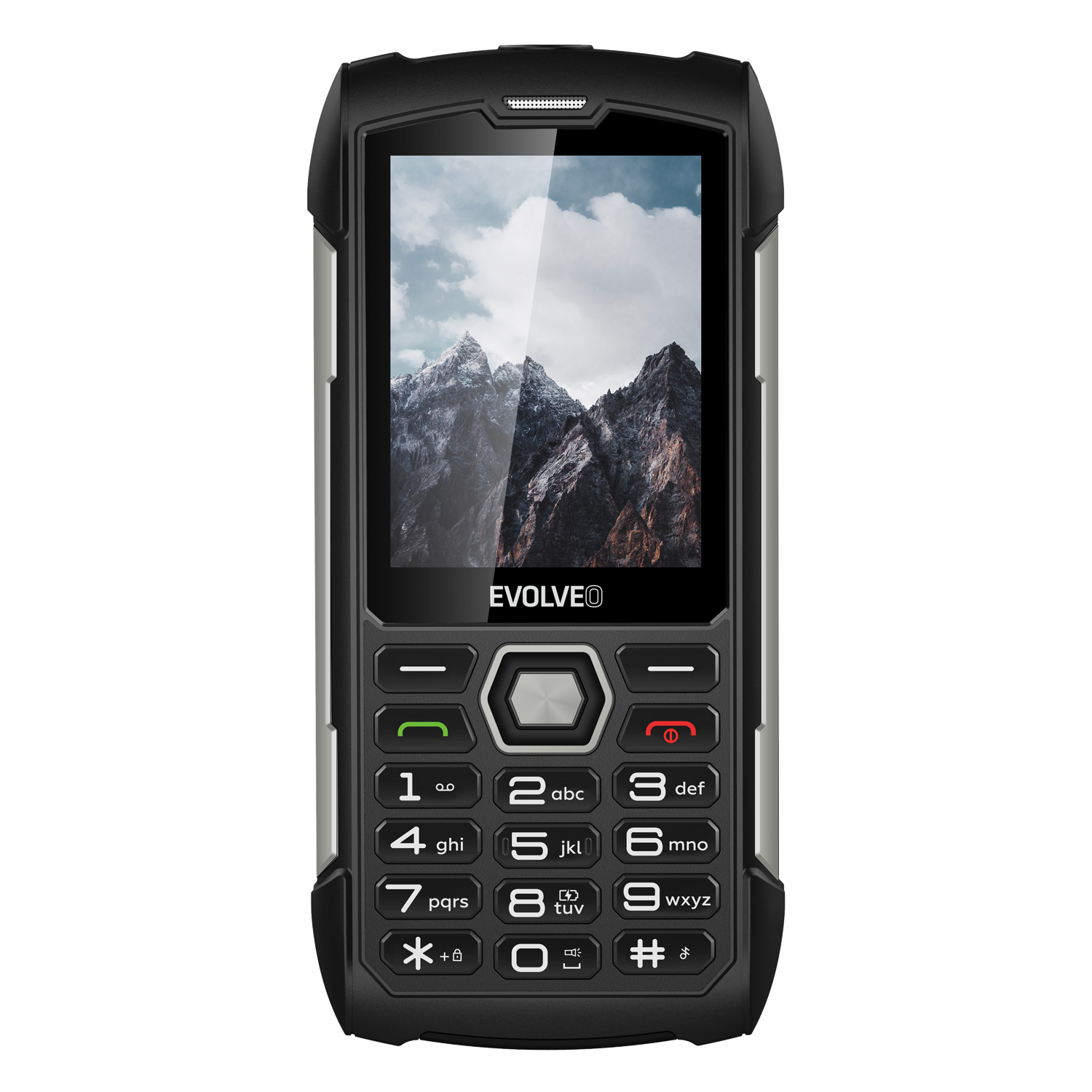 EVOLVEO StrongPhone H1 černo-stříbrný