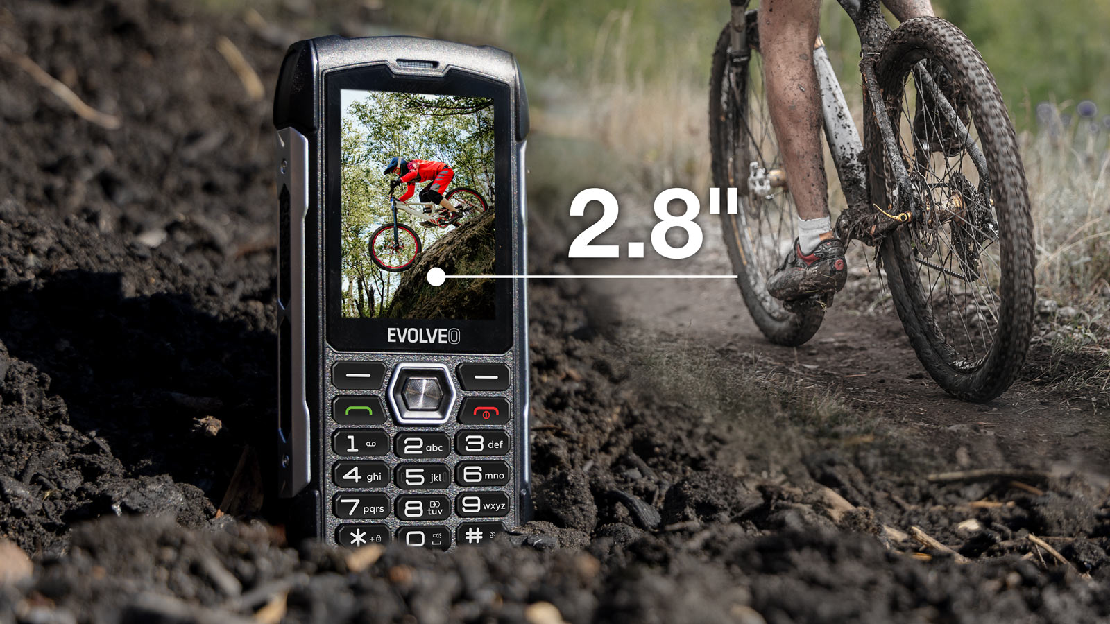 EVOLVEO StrongPhone H1 čierno-strieborný