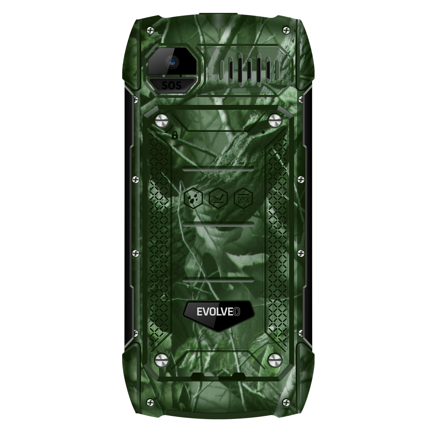 EVOLVEO StrongPhone H1 v poľovníckom maskovaní