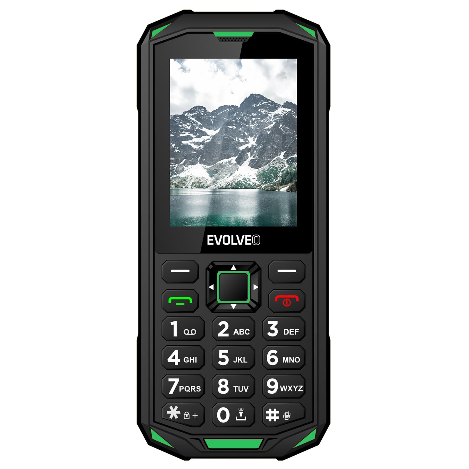 EVOLVEO StrongPhone X5 černo-zelený