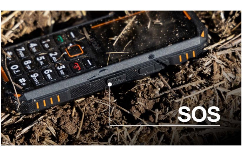 EVOLVEO StrongPhone X5 čierno-oranžový
