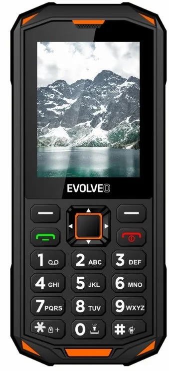 EVOLVEO StrongPhone X5 čierno-oranžový