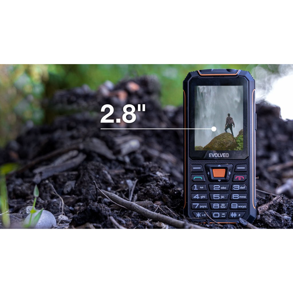 EVOLVEO StrongPhone Z6 čierno-oranžový