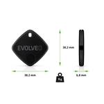 EVOLVEO TrackTag, Bluetooth lokátor s Apple Find My, čierny