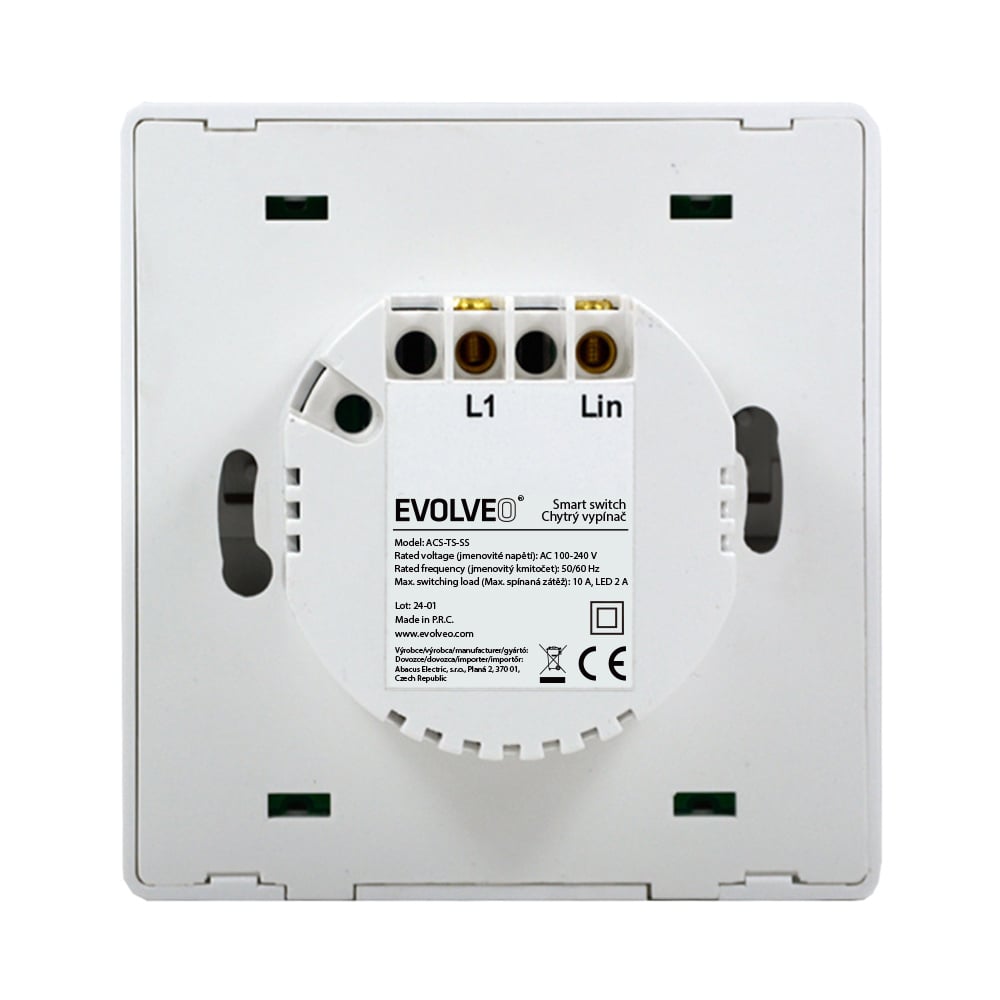 EVOLVEO WiFi Dual Switch - chytrý vypínač