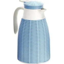 Excellent Houseware Dvojstenná termoska na servírovanie 1 l, modrá