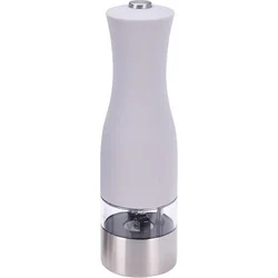 Excellent Houseware Elektrický mlynček na korenie a soľ 20 cm, biely