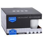 Excellent Houseware Hrnek porcelánový sada 4 ks, 380 ml 