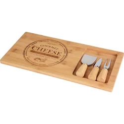 EXCELLENT Servírovací prkénko na sýr s noži sada 4 ks GOURMET KO-784210350
