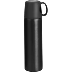 EXCELLENT Termoska dvoustěnná s hrnkem 500 ml černá KO-YN4000030cern