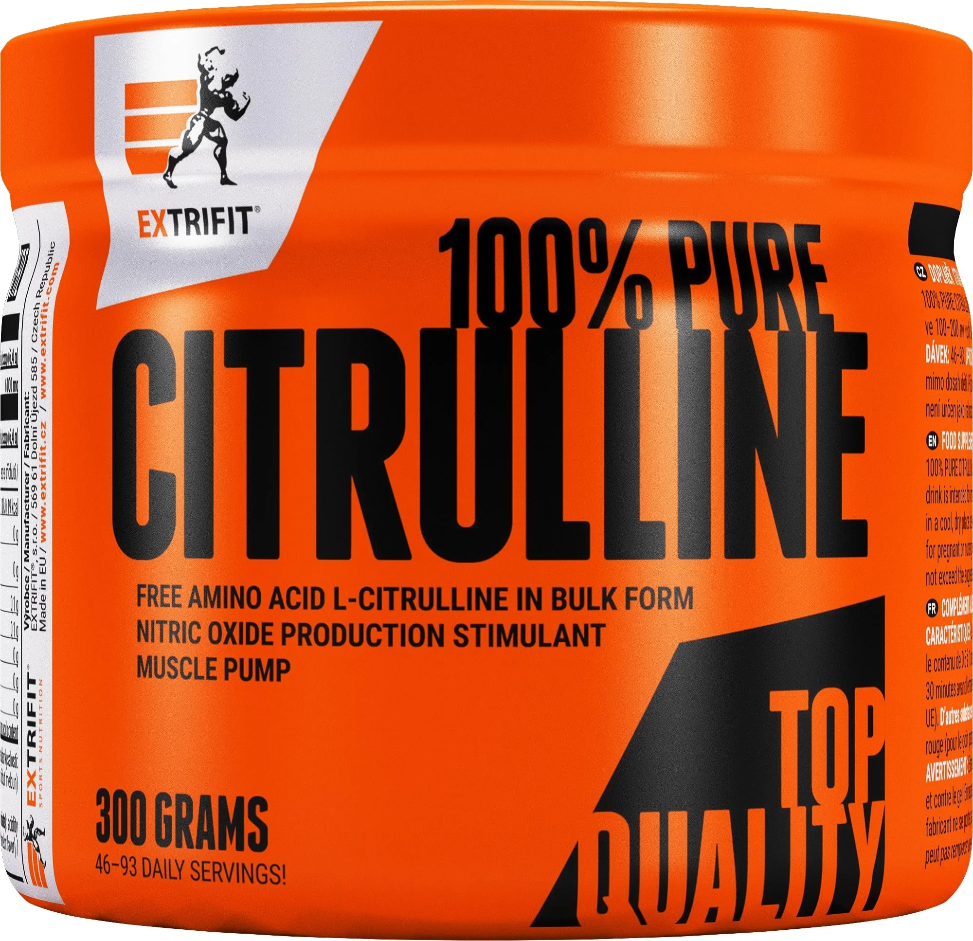 Extrifit 100% čistý citrulín 300 g - oranžový