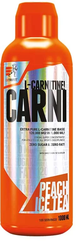 Extrifit Carni 120000 Liquid 1000 ml - ľadový čaj broskyňa