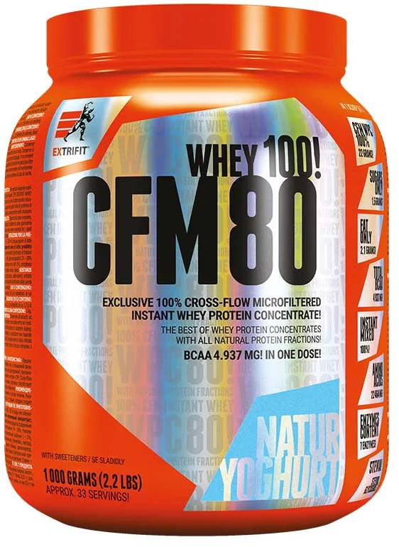 Extrifit CFM Instant Whey 80 1000 g - biely jogurt