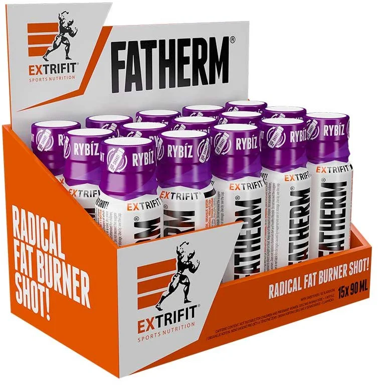 Extrifit Fatherm Shot 15 x 90 ml - čierne ríbezle