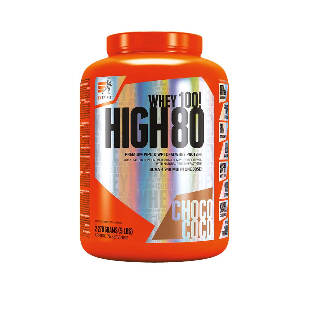 Extrifit High Whey 80 2270 g - čokoláda-kokos