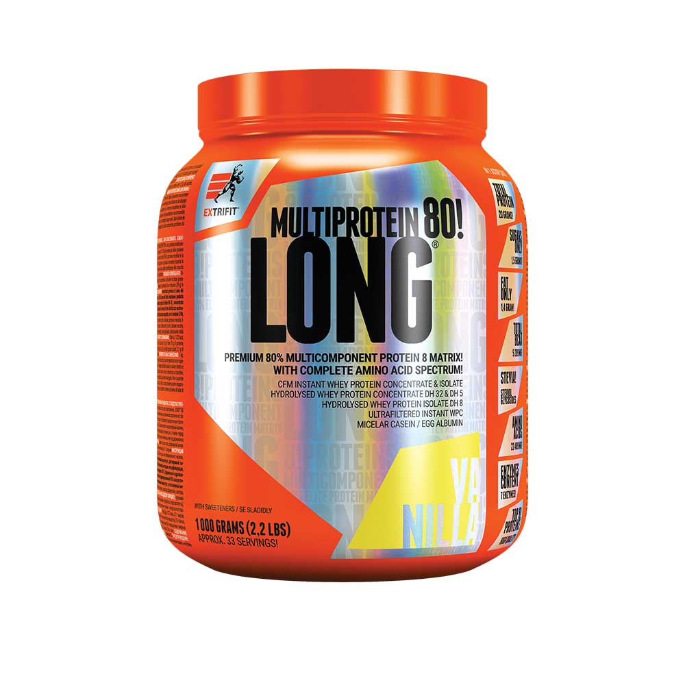 Extrifit Long 80 Multiprotein 1000 g - vanilka