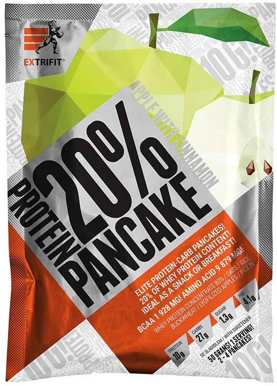 Extrifit Protein Pancake 20% 10 x 50 g - jablko/škorica