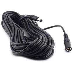 EZVIZ vonkajší napájací predlžovací kábel pre IP kamery/ 1× DC 5,5 mm samec/ 1× DC 5,5 mm samica/ dĺžka 10 m/ čierny