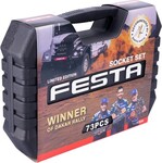 Festa Gola sada, 73 ks, 1/4" + 1/2", plast obal, CrV