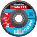 Festa Kotouč lamelový brusný na kov a nerez O 115 x 22,23 mm, zrnitost 60