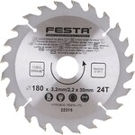 Festa Kotouč pilový do dřeva TCT, O 180 x 3,2 x 30 mm, 24 zubů