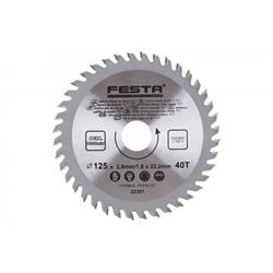 Festa Pílový list na drevo TCT, O 125 x 2,8 x 22,2 mm, 40 zubov