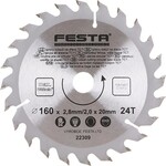 Festa Pílový list na drevo TCT, O 160 x 2,8 x 20 mm, 24 zubov
