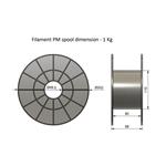 Filament PM tisková struna/filament 1,75 ASA černá, 0,75 kg