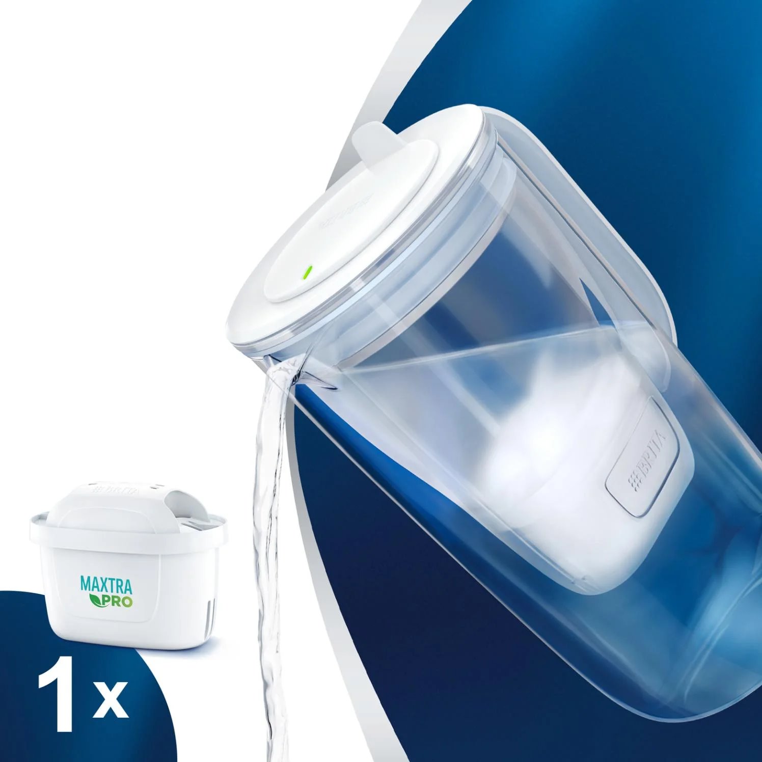 Filtračná sklenená kanvica Brita 2,5 l svetlomodrá NOVINKA 2024